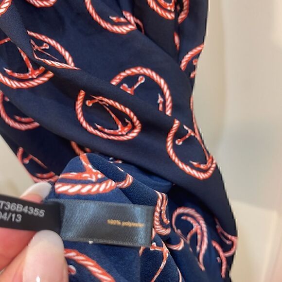 Outback Red Anchor Top Nautical Neck Tie Size Small - Picture 5 of 6